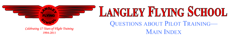Pilot Training Questions--Main Index, Langley Flying School